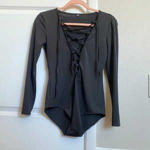 One piece shirt, Size M, Black